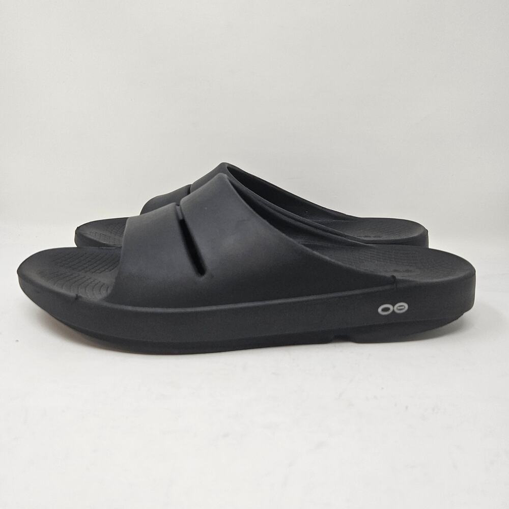 Oofos Ooah Mens 11 Womens 13 44 Black Slides Sandal Comfort Slip-On Summer